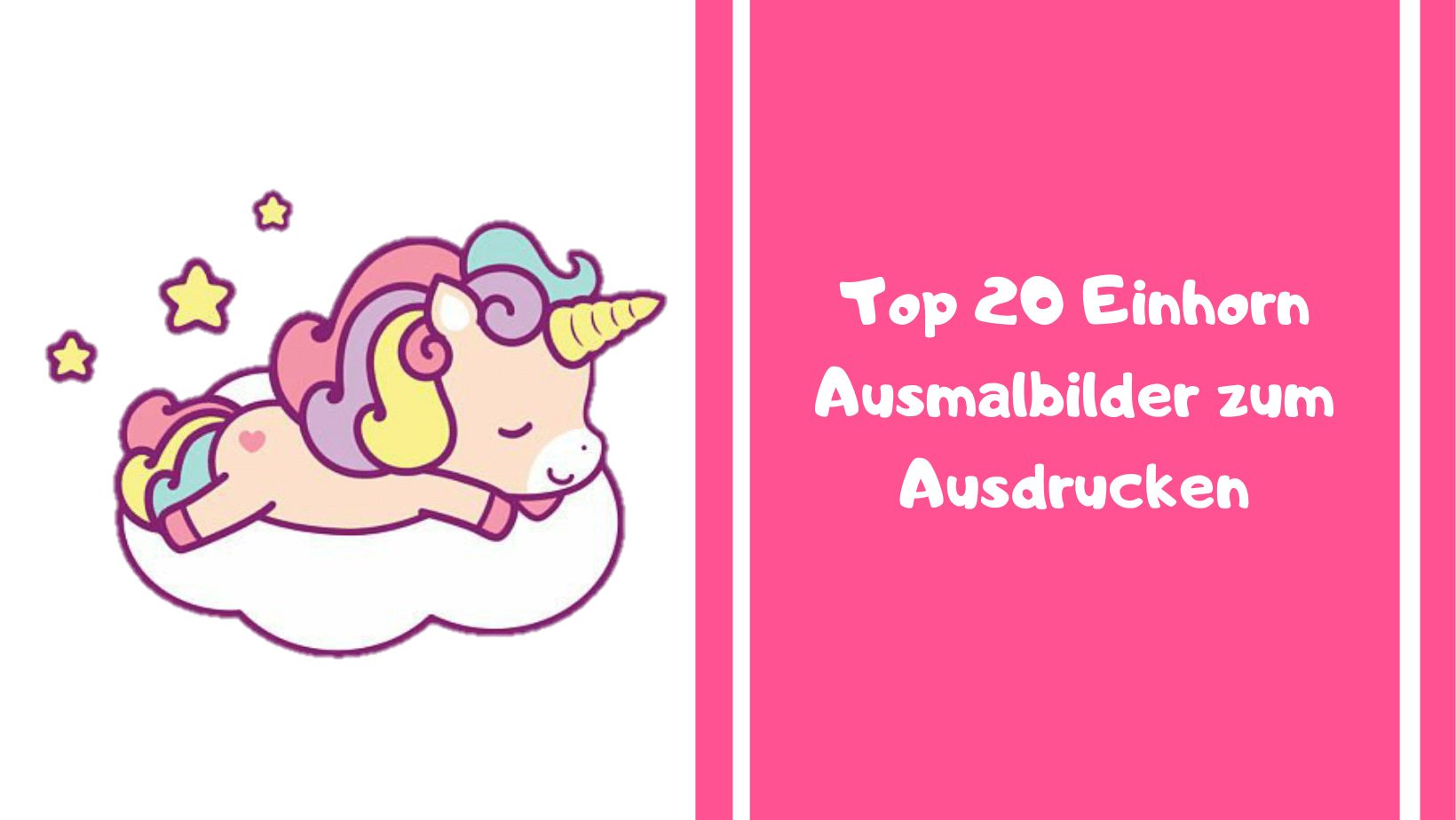 Top 20 Einhorn Ausmalbilder zum Ausdrucken