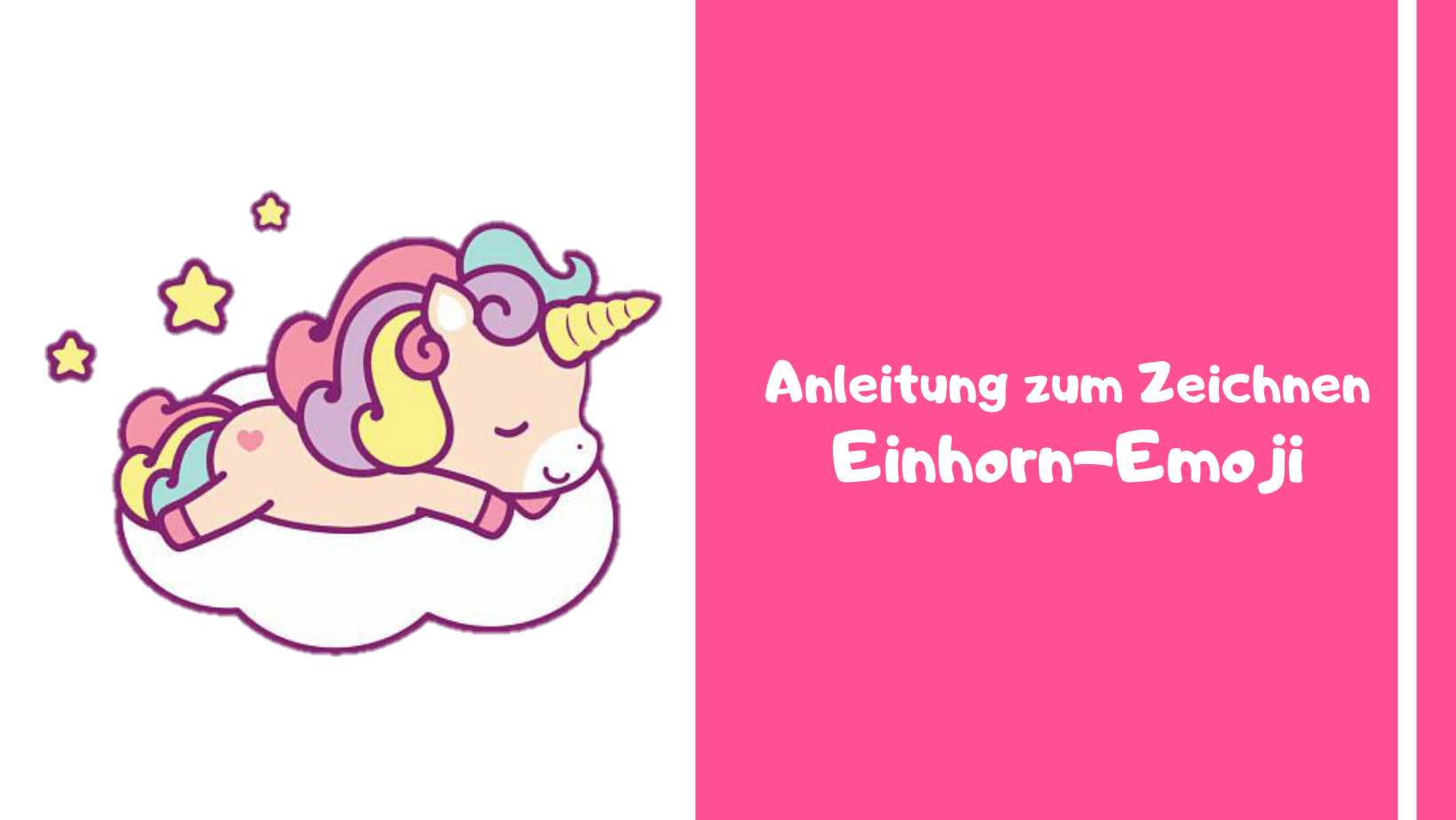 Wie zeichnet man ein Einhorn-Emoji?