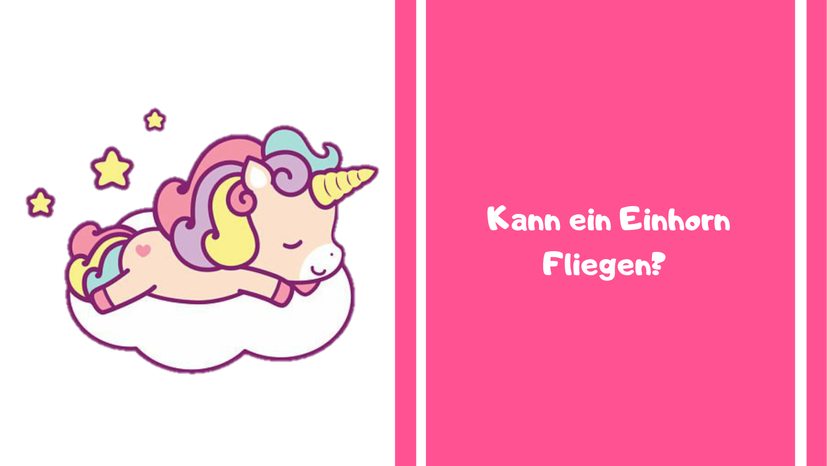 Kann ein Einhorn Fliegen?