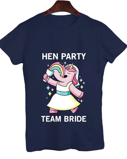 Frau Team Einhorn T-shirt