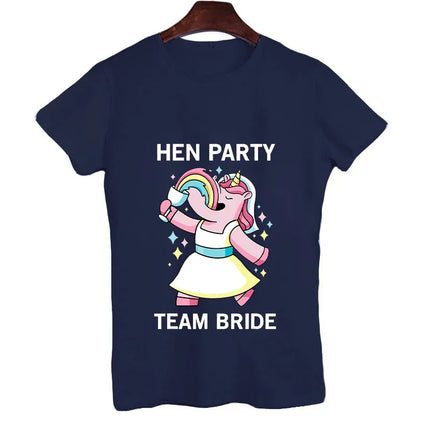Frau Team Einhorn T-shirt