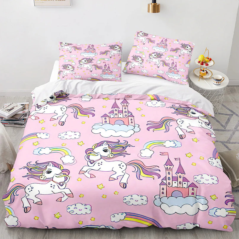 Einhorn Schloss Bett Set Einhorn