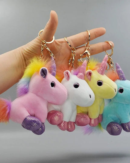 Einhorn Plüsch Schlüsselanhänger