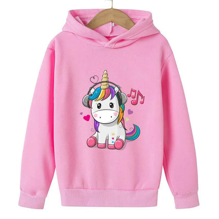 Damen Einhorn Pullover Rosa Blume