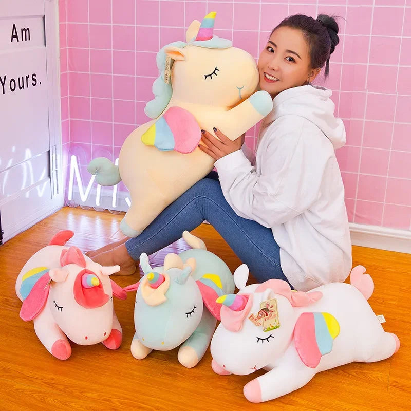 Einhorn Plüsch Regenbogenflügel