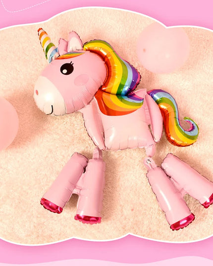 Dein 3D Regenbogen Einhorn Kuscheltier Ballon