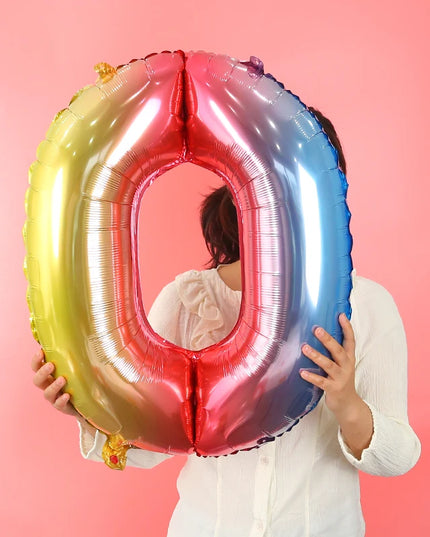 Dein 3D Regenbogen Einhorn Kuscheltier Ballon