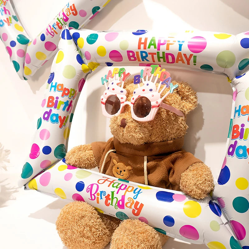 Dein 3D Regenbogen Einhorn Kuscheltier Ballon