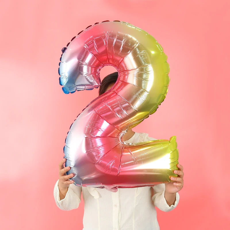 Dein 3D Regenbogen Einhorn Kuscheltier Ballon