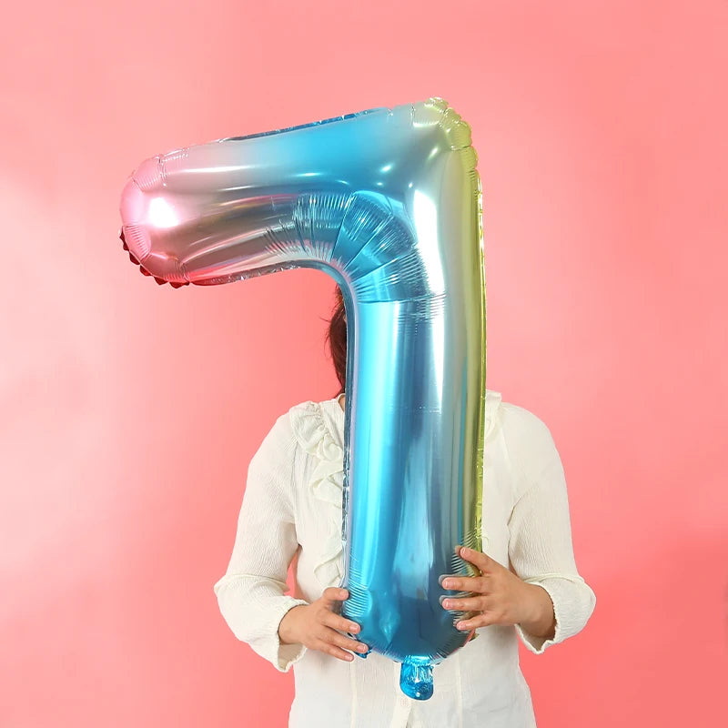 Dein 3D Regenbogen Einhorn Kuscheltier Ballon