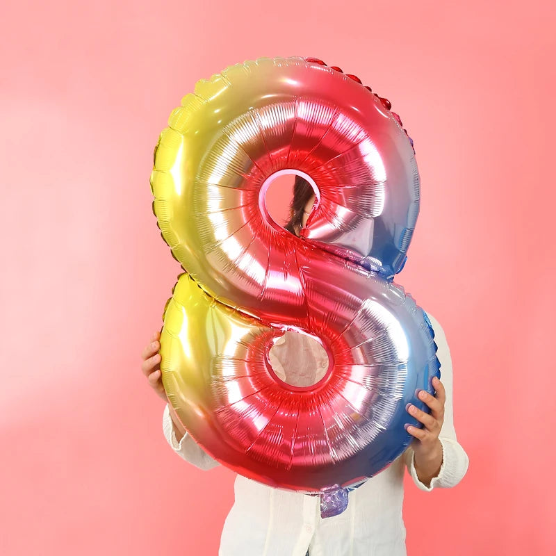 Dein 3D Regenbogen Einhorn Kuscheltier Ballon