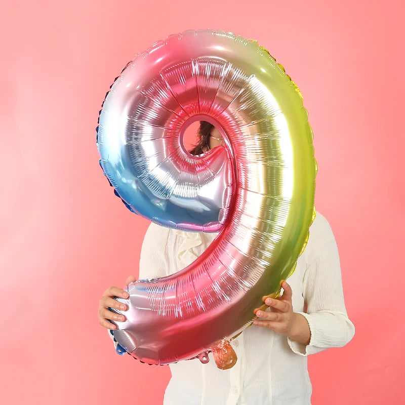 Dein 3D Regenbogen Einhorn Kuscheltier Ballon