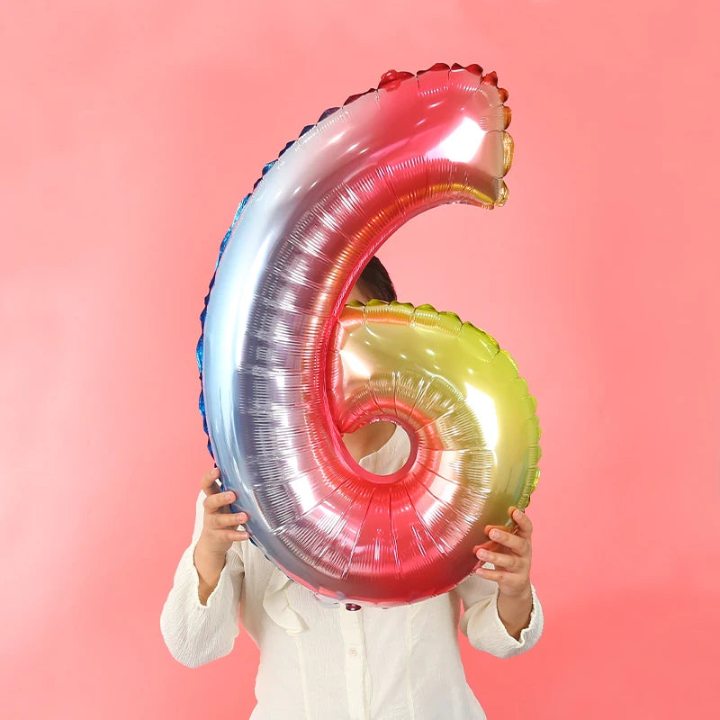 Dein 3D Regenbogen Einhorn Kuscheltier Ballon