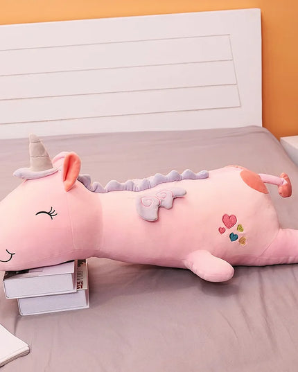 Dein riesiges flauschiges Einhorn Kissen!