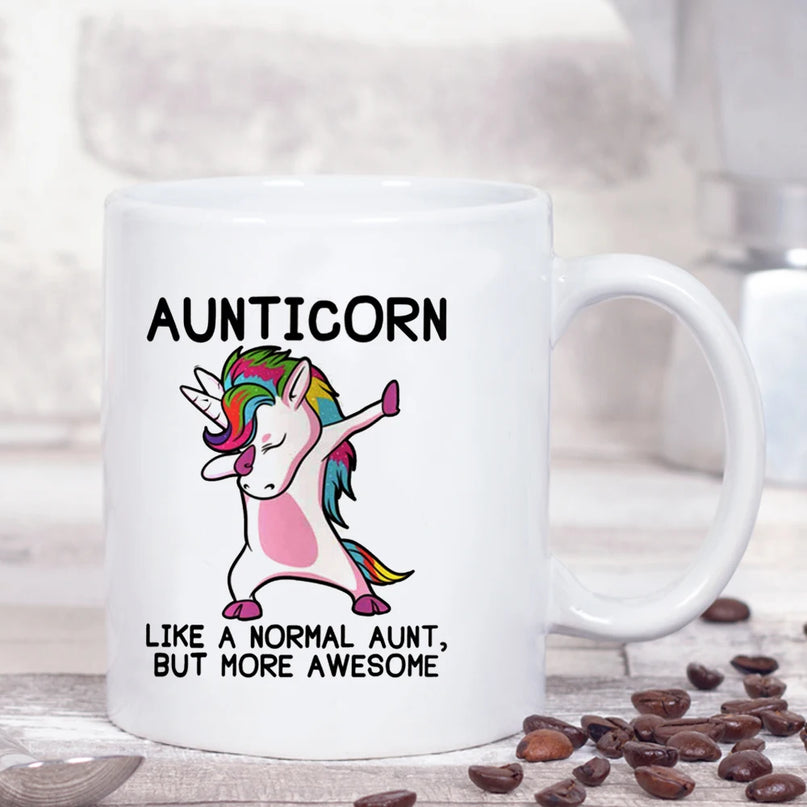 Deine coole "Aunticorn" Einhorn Tasse!