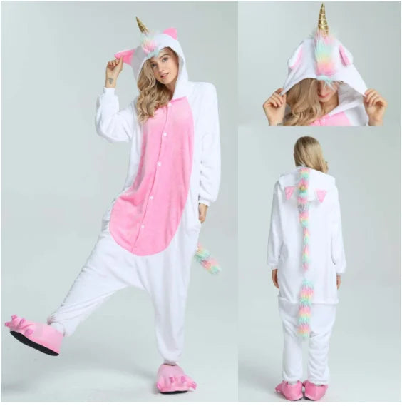 Dein farbenfroher Einhorn Onesie für