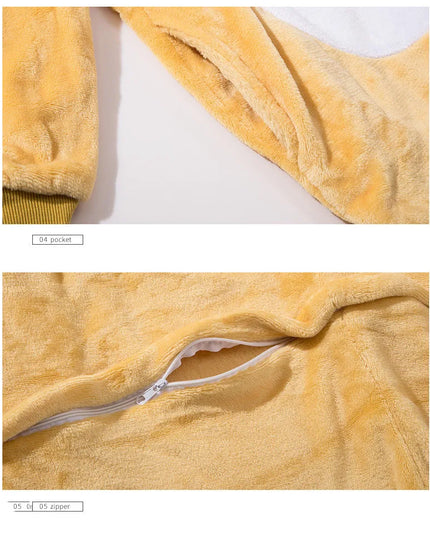 Dein strahlender Einhorn Onesie mit Goldhorn!