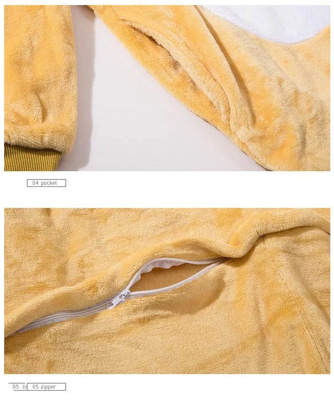 Dein strahlender Einhorn Onesie mit Goldhorn!