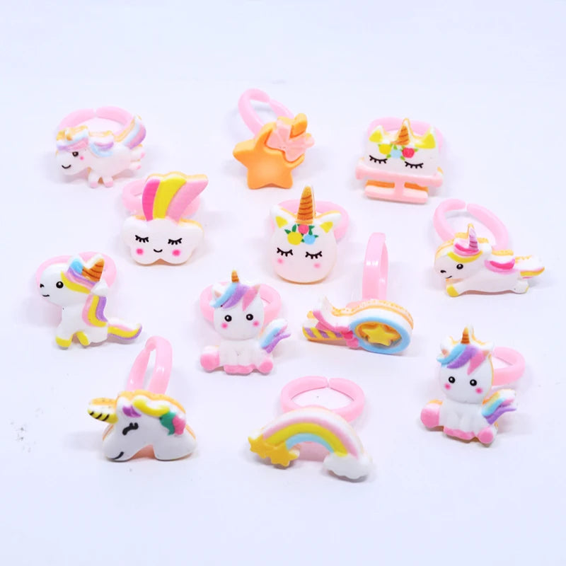 Bunte Einhorn Ringe für kleine Träumer!