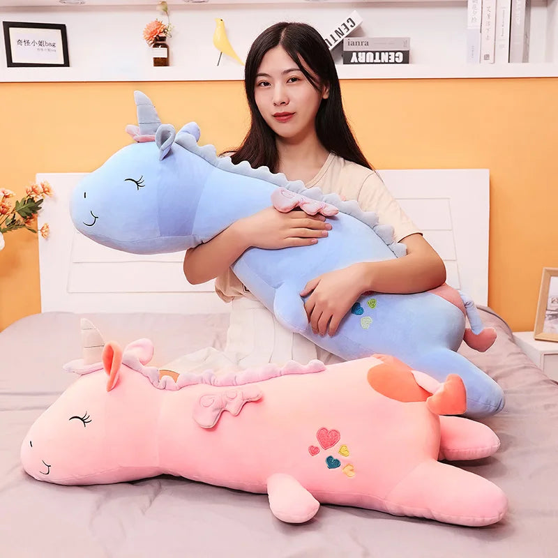 Dein riesiges flauschiges Einhorn Kissen!