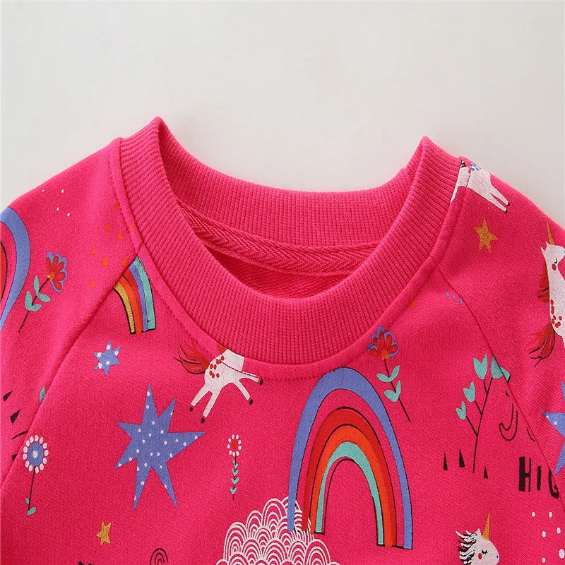 Dein strahlender Regenbogen Einhorn Hoodie