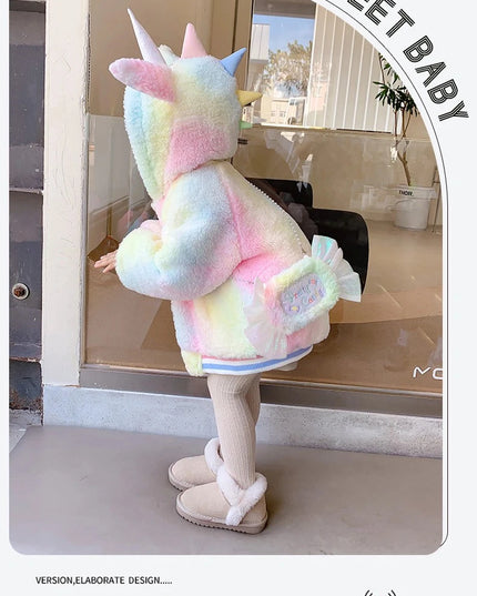 Deine flauschige Einhorn Winterjacke mit
