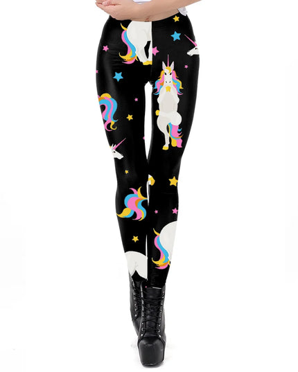 Deine Einhorn Leggings mit Cartoon-Charme!