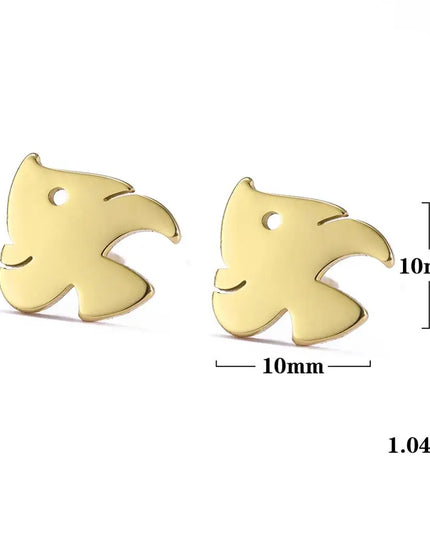 Goldene Einhorn Ohrstecker für dich