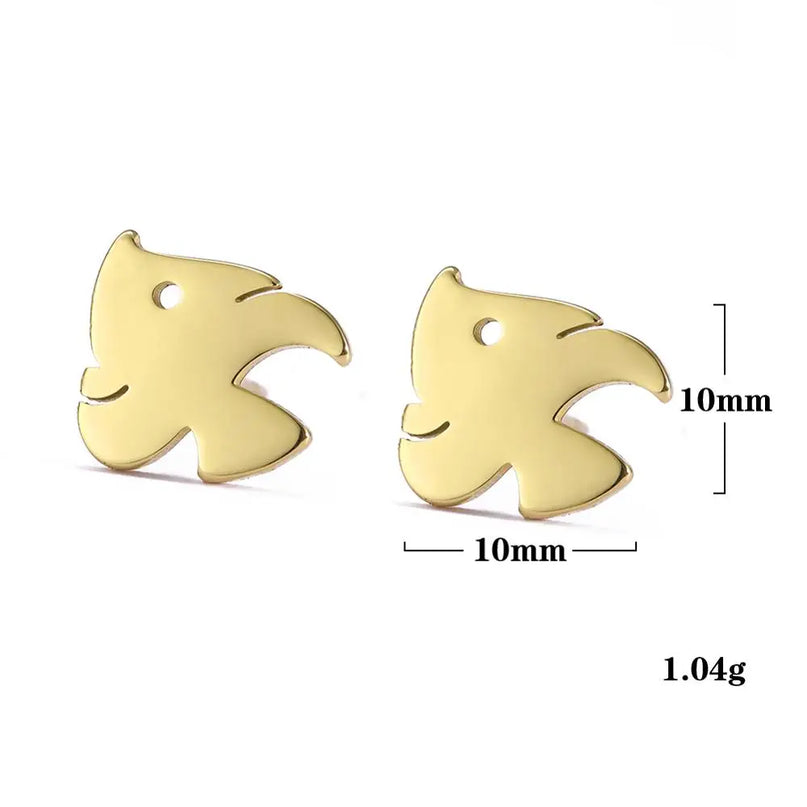 Goldene Einhorn Ohrstecker für dich