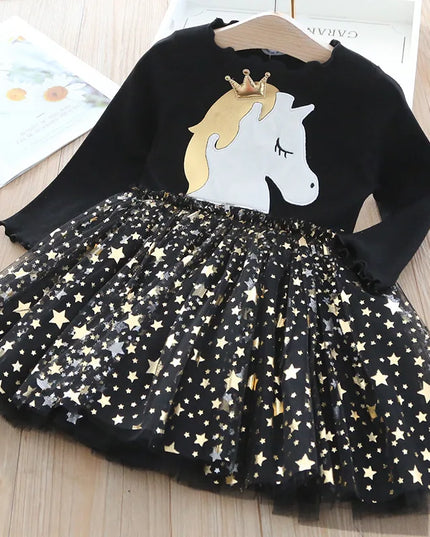 Dein Riesen Einhorn Traumkleid Schwarz