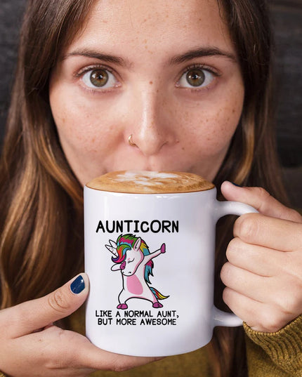 Deine coole "Aunticorn" Einhorn Tasse!