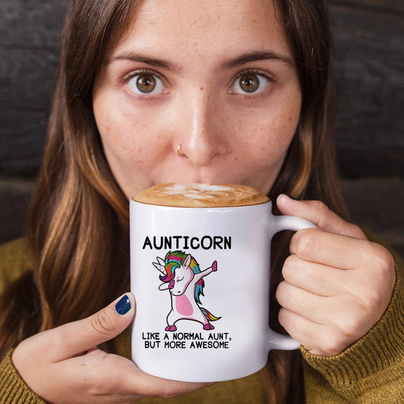 Deine coole "Aunticorn" Einhorn Tasse!