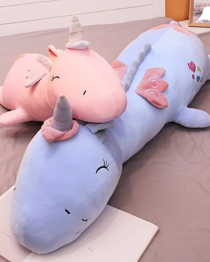 Dein riesiges flauschiges Einhorn Kissen!