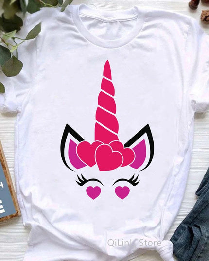 Dein Einhorn T-Shirt mit Blumen-Magie