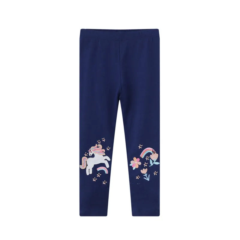 Deine coole Einhorn Leggings mit Stickerei