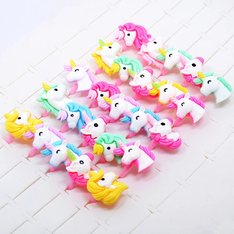 Bunte Einhorn Ringe für kleine Träumer!