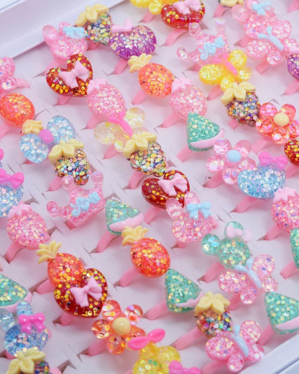 Dein bunter Einhorn Ring Mix für magische