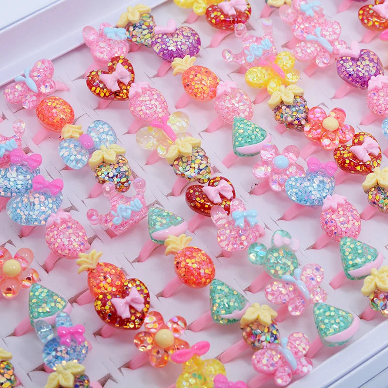 Dein bunter Einhorn Ring Mix für magische