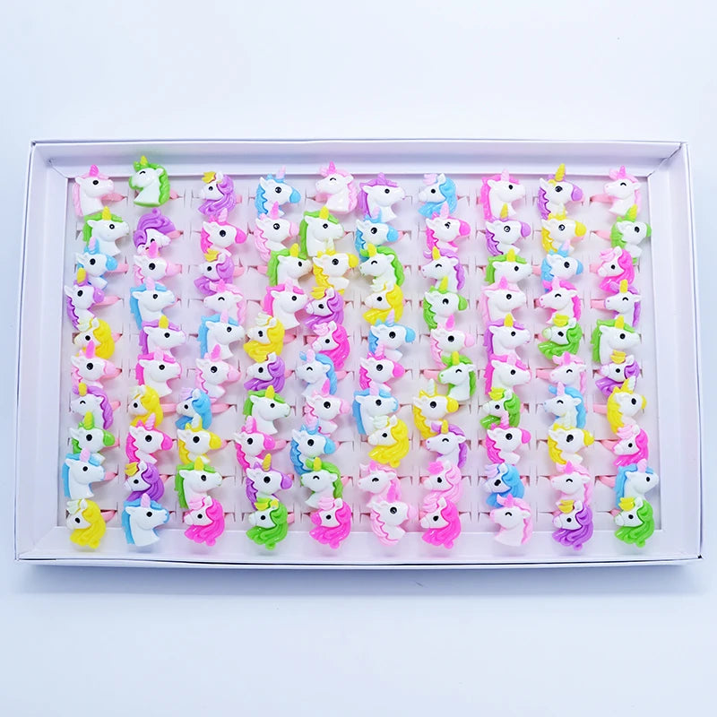 Dein bunter Einhorn Ring Mix für magische