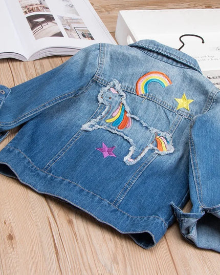 Deine coole Einhorn Jeans Jacke!