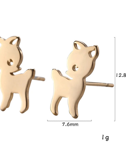 Goldene Einhorn Ohrringe, dein magischer