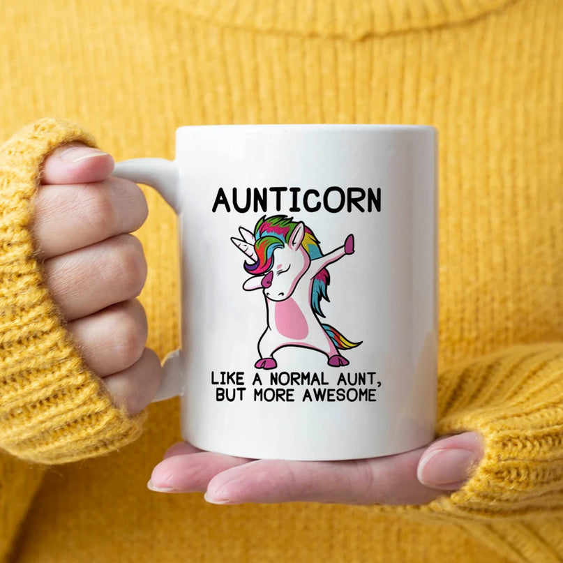 Deine coole "Aunticorn" Einhorn Tasse!