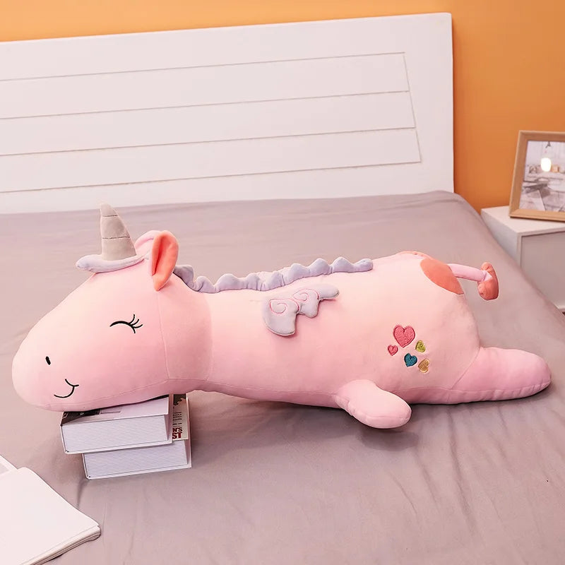 Dein riesiges flauschiges Einhorn Kissen!