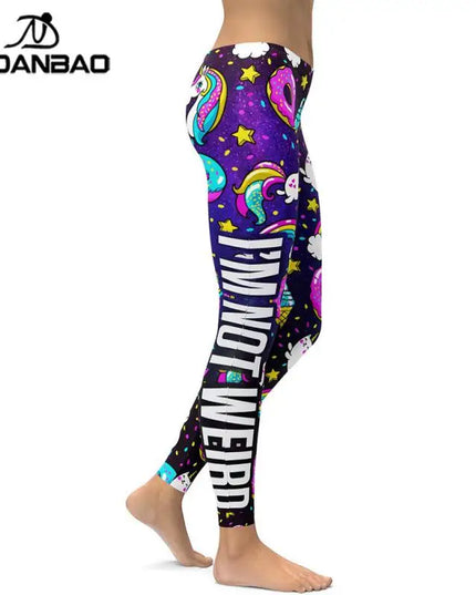Deine Einhorn Leggings: Eiscreme-Regenbogen
