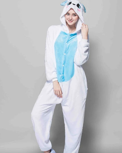 Dein strahlender Einhorn Onesie mit Goldhorn!