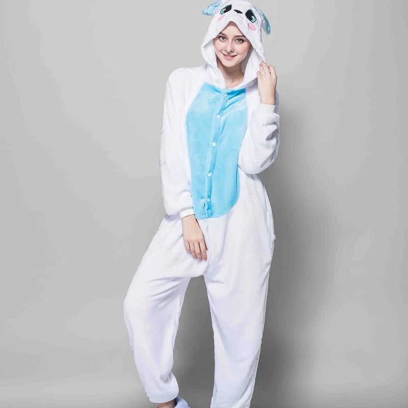 Dein kuscheliger Einhorn Onesie Regenbogen!