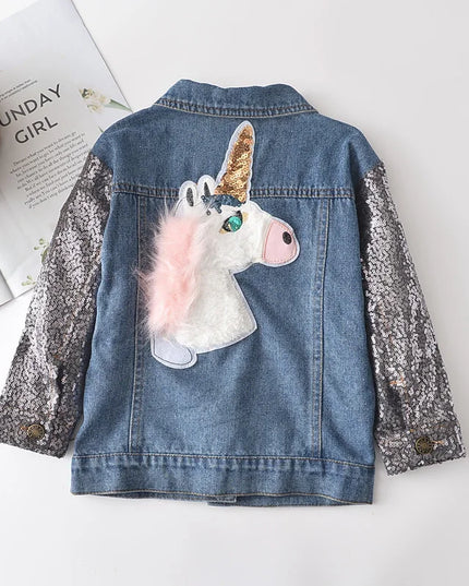 Deine glitzernde Einhorn Jacke für kleine