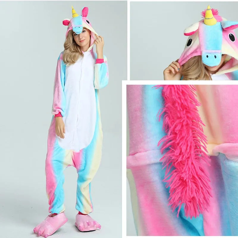 Dein strahlender Einhorn Onesie mit Goldhorn!
