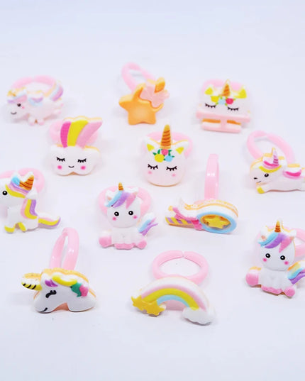 Dein bunter Einhorn Ring Mix für magische