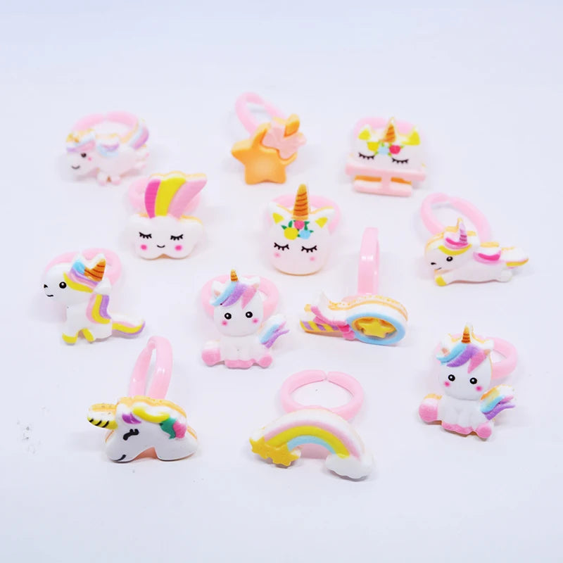 Dein bunter Einhorn Ring Mix für magische